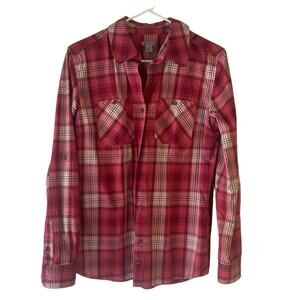 Carhartt Women's‎ Size Small Plaid Workwear Button Up Shirt